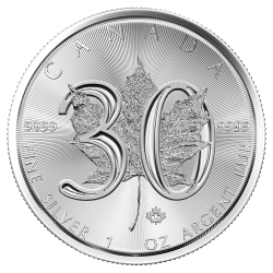 2018 Canadian Silver Maple Leaf Coin BU - 30th Anniversary 2018 Canadian Silver Maple Leaf Coin BU - 30th Anniversary