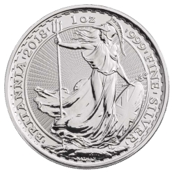 2018 Silver Britannia Coin BU 1 oz 2018 Silver Britannia Coin BU 1 oz