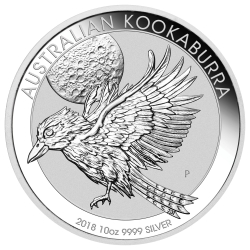 2018 Australian Kookaburra Silver Coin 10 oz