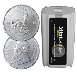 2018 South African Silver Krugerrand Coin 1 oz - MintCertified™ FIRST30 2018 South African Silver Krugerrand Coin 1 oz - MintCertified™ FIRST30