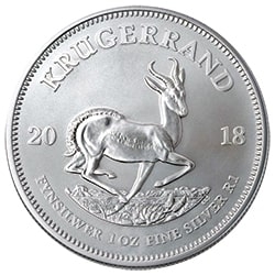 2018 South African Silver Krugerrand Coin 1 oz 2018 South African Silver Krugerrand Coin 1 oz