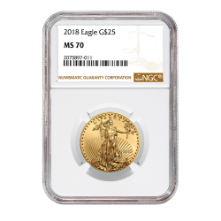 2018 1/2 oz NGC MS-70 Gold American Eagle