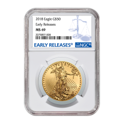 2018 1 oz NGC MS-69 Early Releases Gold American Eagle 2018 1 oz NGC MS-69 Early Releases Gold American Eagle