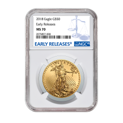 2018 1 oz NGC MS-70 Early Releases Gold American Eagle 2018 1 oz NGC MS-70 Early Releases Gold American Eagle