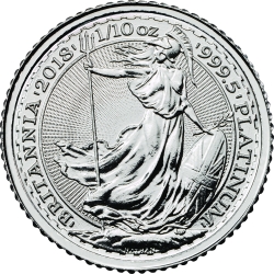 2018 1/10 oz Britannia Platinum Coin 2018 1/10 oz Britannia Platinum Coin
