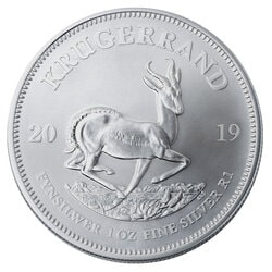2019 South African Silver Krugerrand Coin 1 oz Obverse 2019 South African Silver Krugerrand Coin 1 oz Obverse