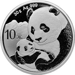 2019 30 Gram Chinese Silver Panda Coin BU
