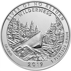 2019 River of No Return Wilderness 5 oz Silver Coin - America The Beautiful