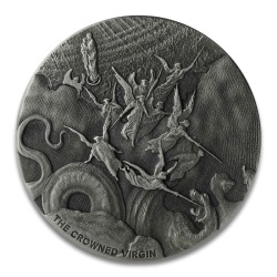 2019 2 oz The Crowned Virgin Silver Coin - Biblical Series