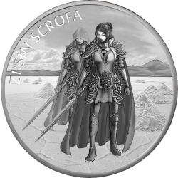 2019 South Korean ZI:SIN Scrofa Ghost Silver Coin 1 oz