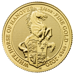 2020 1/4 oz Queen's Beasts White Horse of Hanover Gold Coin