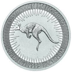 2020 1 oz Australian Platinum Kangaroo Coin BU 2020 1 oz Australian Platinum Kangaroo Coin BU