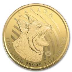 2020 1 oz Canadian Bobcat Gold Coin - .99999 in Assay 2020 1 oz Canadian Bobcat Gold Coin - .99999 in Assay