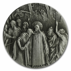 2020 2 oz Judas Kiss Biblical Silver Coin Series