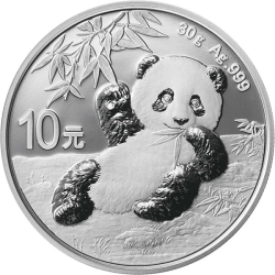 2020 30 Gram Chinese Silver Panda Coin BU
