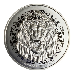 2020 5 oz Roaring Lion Silver Coin - High Relief 