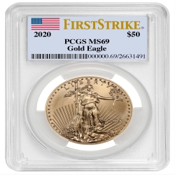 2020 1 oz PCGS MS-69 FS American Gold Eagle Coin 2020 1 oz PCGS MS-69 FS American Gold Eagle Coin