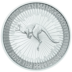 2020 1 oz Australian Silver Kangaroo Coin BU