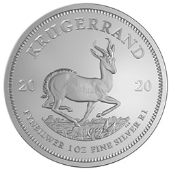 2020 1 oz South African Silver Krugerrand Coin