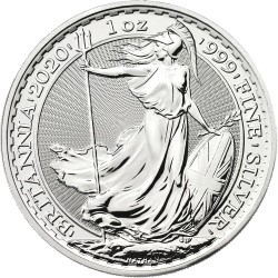 2020 1 oz Silver Britannia Coin BU