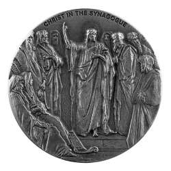2020 2 oz Christ in the Synagogue Biblical Silver Coin Series