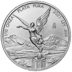 Buy 2021 1/10 oz Mexican Mint Libertad Silver Coin Buy 2021 1/10 oz Mexican Mint Libertad Silver Coin
