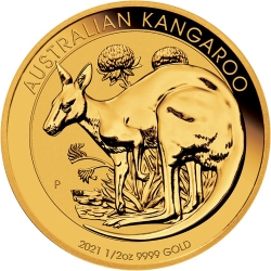 2021 1/2 oz Australian Gold Kangaroo Coin BU 2021 1/2 oz Australian Gold Kangaroo Coin BU