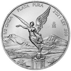 Buy 2021 1/2 oz Mexican Mint Libertad Silver Coin Buy 2021 1/2 oz Mexican Mint Libertad Silver Coin