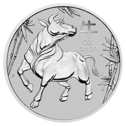 2021 1 oz Year of the Ox Platinum Coin - Perth Mint Lunar Series III 2021 1 oz Year of the Ox Platinum Coin - Perth Mint Lunar Series III