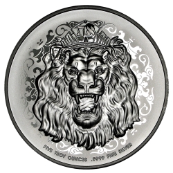 2021 5 oz Roaring Lion Silver Coin - High Relief