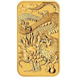 2022 1 oz Perth Mint Dragon Gold Bar