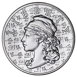 2022 2 oz Ama-Gi Liberty High Relief Silver Round