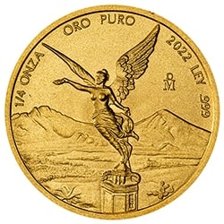 2022 1/4 oz Mexican Gold Libertad Coin (BU) 2022 1/4 oz Mexican Gold Libertad Coin (BU)