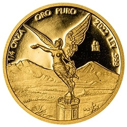 2022 1/4 oz Mexican Gold Libertad Proof Coin 2022 1/4 oz Mexican Gold Libertad Proof Coin
