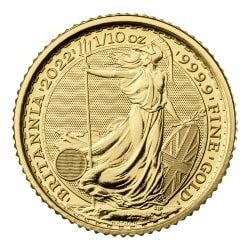 2022 1/10 oz Gold Britannia Coin - Lowest Price Guarantee 2022 1/10 oz Gold Britannia Coin - Lowest Price Guarantee