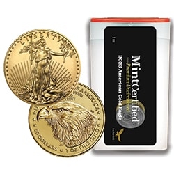 2023 US Gold Eagle MintCertified Premium Uncirculated 1 oz Coin | Sealed Tube