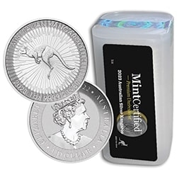 2023 PE Silver Kangaroo MintCertified Premium Uncirculated 1 oz Coin | Sealed Tube