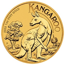 2023 PE Gold Kangaroo 1 oz Coin - Reverse 2023 PE Gold Kangaroo 1 oz Coin - Reverse
