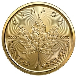 2023 RC Gold Maple 1/10 oz Coin - Reverse