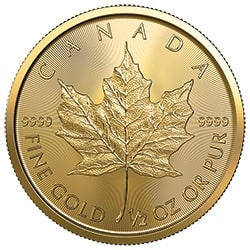 2023 RC Gold Maple 1/2 oz Coin - Reverse 2023 RC Gold Maple 1/2 oz Coin - Reverse
