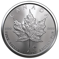 2023 RC Silver Maple 1 oz Coin - Reverse
