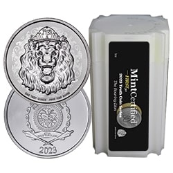 2023 NI Silver Roaring Lion MintCertified First30 1 oz Coin | Sealed Tube