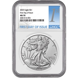 2023 NGC MS-70 First Day of Issue 1 oz American Eagle Silver Coin