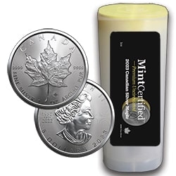 2023 RC Silver Maple MintCertified Premium Uncirculated 1 oz Coin | Sealed Tube 2023 RC Silver Maple MintCertified Premium Uncirculated 1 oz Coin | Sealed Tube