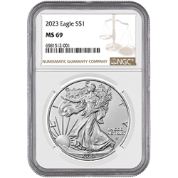 2023 NGC MS-69 1 oz American Silver Eagle Coin 2023 NGC MS-69 1 oz American Silver Eagle Coin