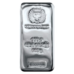 500 Gram Germania Mint Silver Bar - 500 Gram Germania Mint Silver Bar -