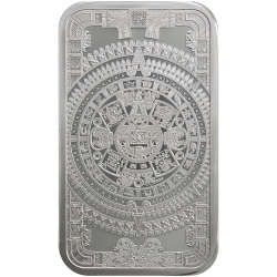 1 oz Aztec Calendar Silver Bar 1 oz Aztec Calendar Silver Bar