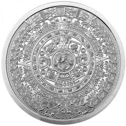 5 oz Aztec Calendar Silver Round