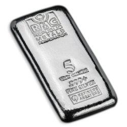 5 oz Republic Metals Silver Bar - Cast Bar 5 oz Republic Metals Silver Bar - Cast Bar