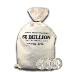 $100 Face Bag - 90% US Silver Washington Quarters